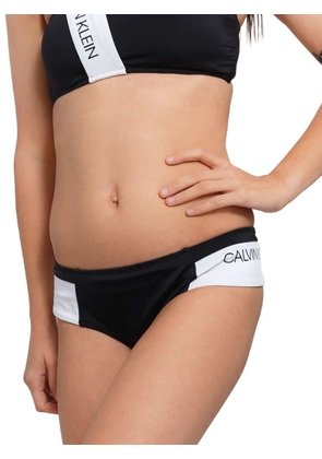 Calvin Klein logo-print bikini bottoms - Black