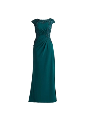 Tadashi Shoji Johari embroidered maxi dress - Green
