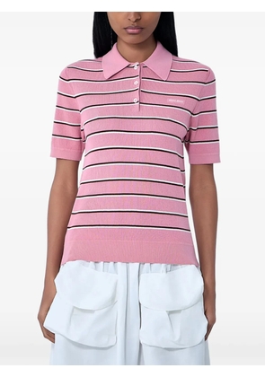 Miu Miu short-sleeve polo shirt - Pink