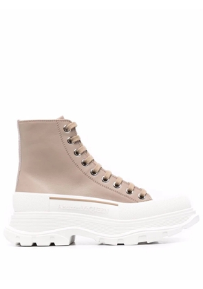 Alexander McQueen Tread Slick high-top sneakers - Neutrals