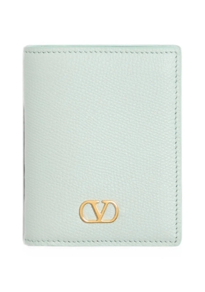 Valentino Garavani VLogo Signature wallet in grainy calfskin - Green