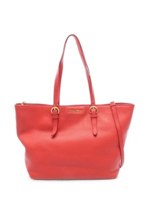 Miu Miu Pre-Owned 2010s Vitello Daino tote bag - Red