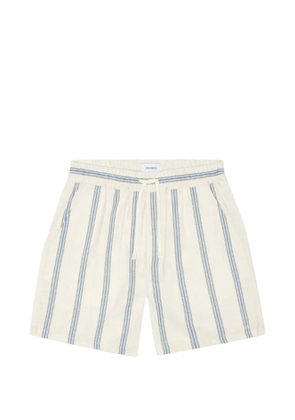 Les Deux Lawson vertical-stripe drawstring shorts - Neutrals