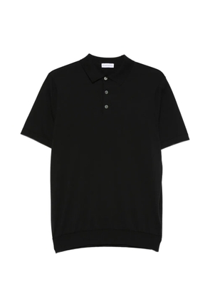 ÉPHÉMÈRE short-sleeve polo shirt - Black