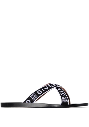Givenchy logo-strap flat sandals - Black
