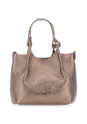 GIANNI CHIARINI small Dua grain-leather tote bag - Brown