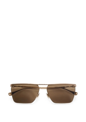 Jil Sander Wireframe geometric-frame sunglasses - Gold