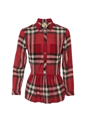 Burberry Pre-Owned checkered peplum top
