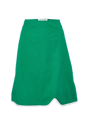 Marni Pre-Owned contrast-trim mini skirt - Green