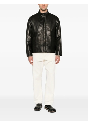 SERGIO MORETTI FIRENZE high-neck panelled jacket - Black