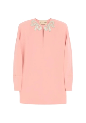Valentino Garavani embroidered Cady Couture short dress - Pink