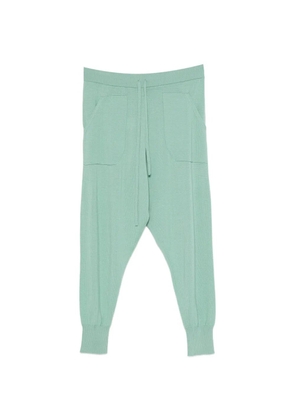 PSOPHIA drawstring fine-knit track pants - Green