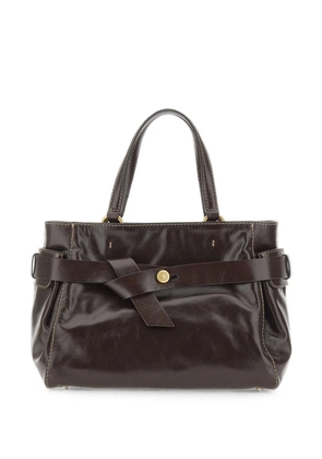 GIANNI CHIARINI Miranda belted leather tote bag - Brown