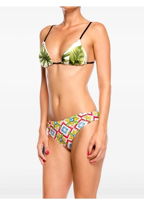 MC2 Saint Barth ruched bikini briefs - White