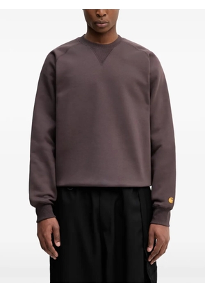 Carhartt WIP Chase logo-embroidered sweatshirt - Purple