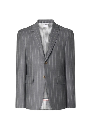 Thom Browne chalk-stripe wool jacket - Grey
