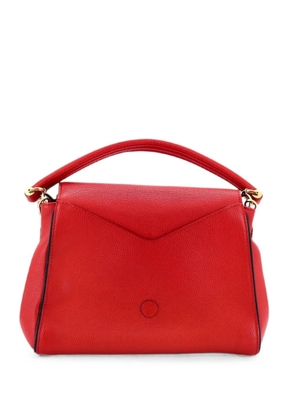 Louis Vuitton Pre-Owned Double V Handbag Calfskin with Monogram Canvas satchel - Red