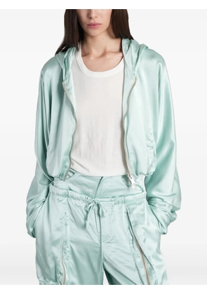 B1ARCHIVE satin hooded jacket - Green