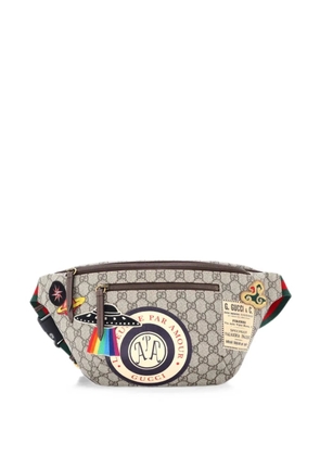 Gucci Pre-Owned Courrier Zip GG Coated Canvas with Applique belt bag - Brown