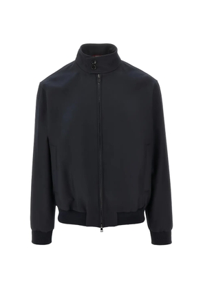 Gucci button-collar zip-up jacket - Blue