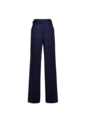 Gabriela Hearst belted Norman trousers - Blue