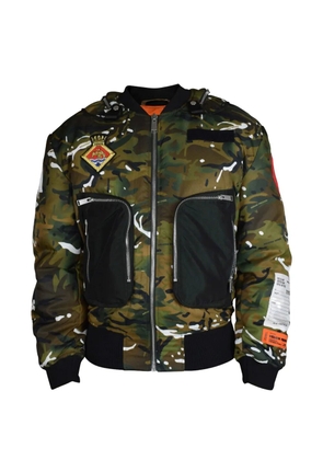 Heron Preston camouflage-print bomber jacket - Brown