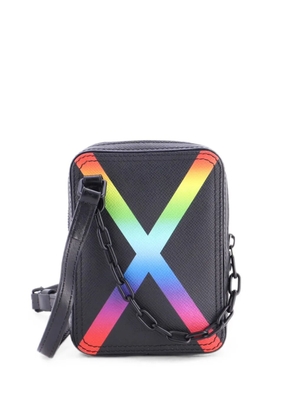 Louis Vuitton Pre-Owned Danube Messenger Bag Rainbow Taiga Leather crossbody bag - Black