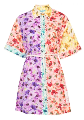 ZIMMERMANN floral-print shirt dress - Pink