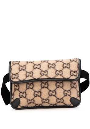 Gucci Pre-Owned 2000-2015 GG Wool Slim belt bag - Brown