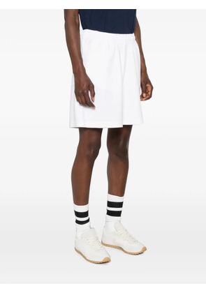 Sporty & Rich Lena logo-print elasticated shorts - White