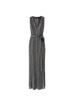 Missoni sequin-embellished striped maxi dress - Black