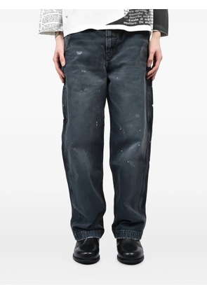 Enfants Riches Déprimés distressed paint-splatter jeans - Black