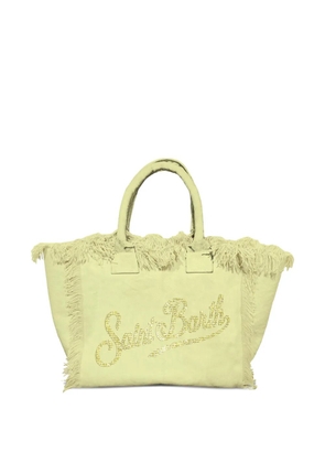 MC2 Saint Barth Colette strass-embellished fringed tote bag - Green