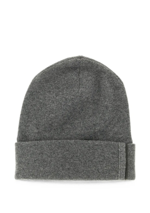 Brunello Cucinelli Monile-detail beanie hat - Grey