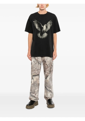 Melt dove printed T-shirt - Black