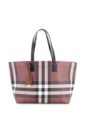 Burberry Pre-Owned Soft Check E-Canvas Medium tote bag - Brown
