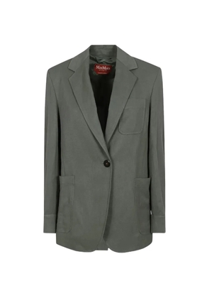 Max Mara notched-lapel single-breasted jacket - Green
