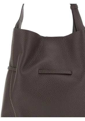 GIANNI CHIARINI Sienna grained-leather tote bag - Brown