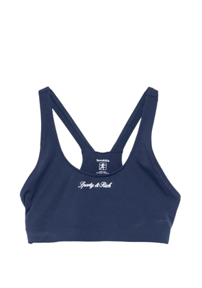 Sporty & Rich Signature Logo sports bra - Blue