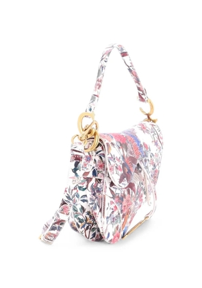 Christian Dior Pre-Owned Saddle Handbag with Strap Printed Leather Medium shoulder bag - Multicolour