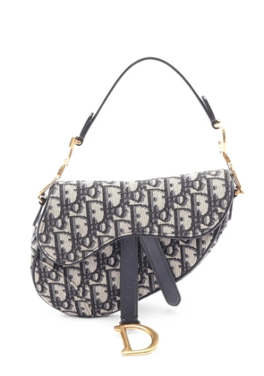 Christian Dior Pre-Owned 2010s mini Oblique Saddle handbag - Blue