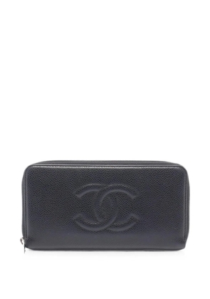 CHANEL Pre-Owned 2014 CC zip-around wallet - Black