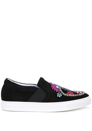Lanvin embellished slip-on sneakers - Black