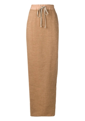 Rick Owens Pillar drawstring-waist skirt - Neutrals