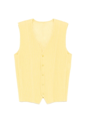 Homme Plissé Issey Miyake pleated vest - Yellow