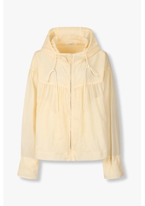 TOMBOY shirred hooded jacket - Yellow