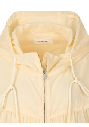 TOMBOY shirred hooded jacket - Yellow