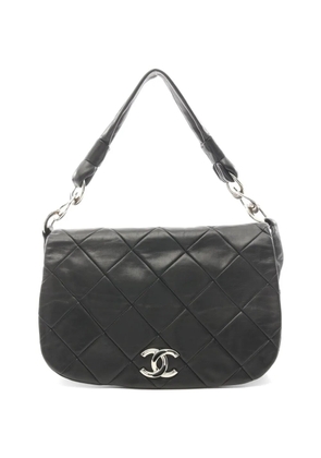 CHANEL Pre-Owned 2006-2008 diamond-quilted CC shoulder bag - Black