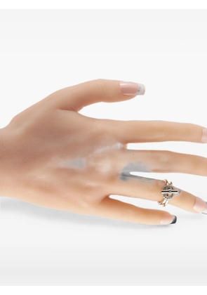 Hermès Pre-Owned Echappee diamond ring - Silver