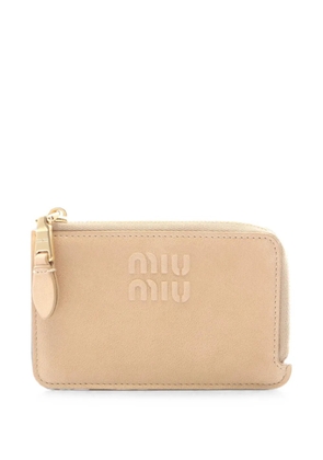 Miu Miu Pre-Owned 20s nappa leather wallet - Neutrals